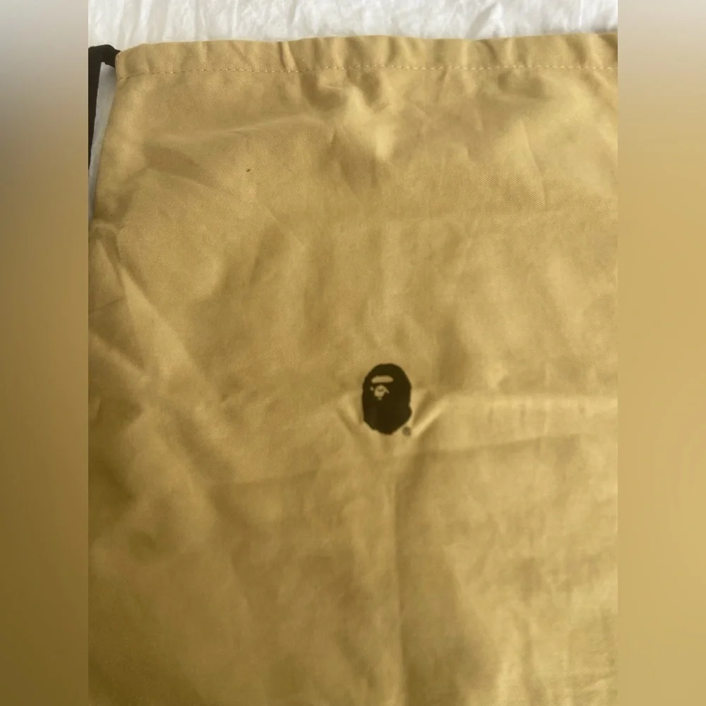 Bape Beige Color Ape Head Dust Bag